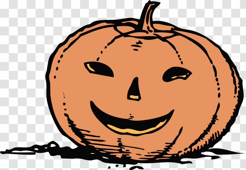 Orange - Pumpkin - Cartoon Smile Transparent PNG