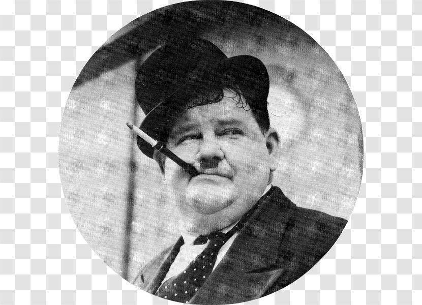 Oliver Hardy Comedian Laurel And Double Act - Smile - Black White Transparent PNG