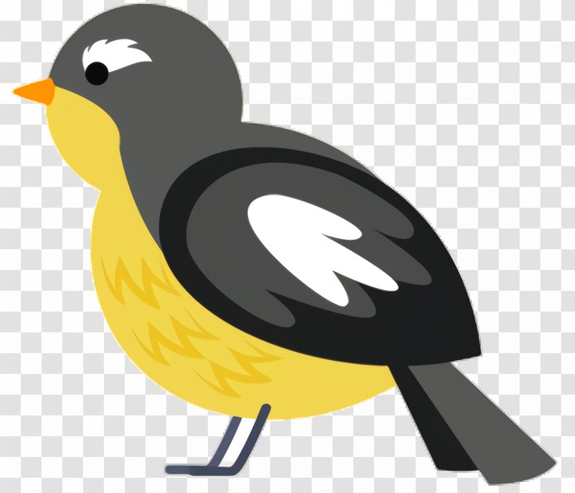 Cartoon Bird - Flightless - Perching Finch Transparent PNG