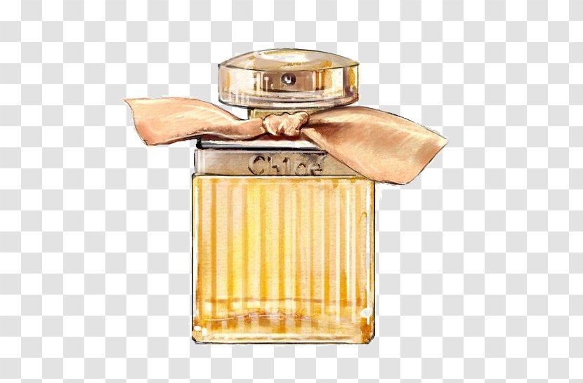 Chanel No. 5 Watercolor Painting Perfume Illustration - Health Beauty Transparent PNG