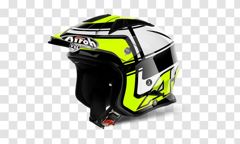 Motorcycle Helmets Locatelli SpA Trials FIM Trial World Championship - Yellow Transparent PNG
