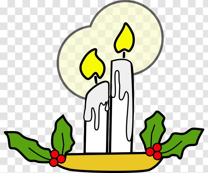 Christmas Candle Clip Art - Happiness Transparent PNG