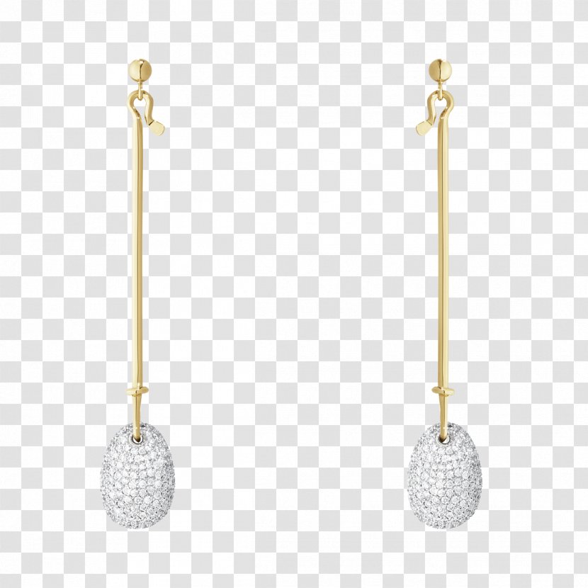 Earring Jewellery Silver Diamond Brilliant Transparent PNG