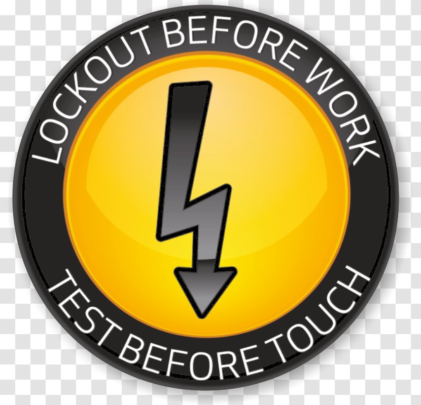 Logo Yellow Emblem Lockout Brand - Hard Hats - Lock Transparent PNG