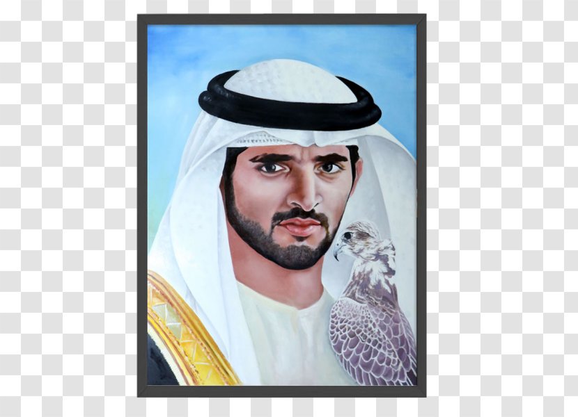 Hamdan Bin Mohammed Al Maktoum Portrait Oil Painting United Arab Emirates - Zayed Sultan Nahyan Transparent PNG