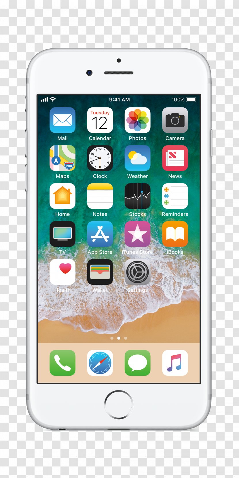 Apple IPhone 7 Plus Rose Gold Telephone AT&T - Gadget - Iphone Transparent PNG