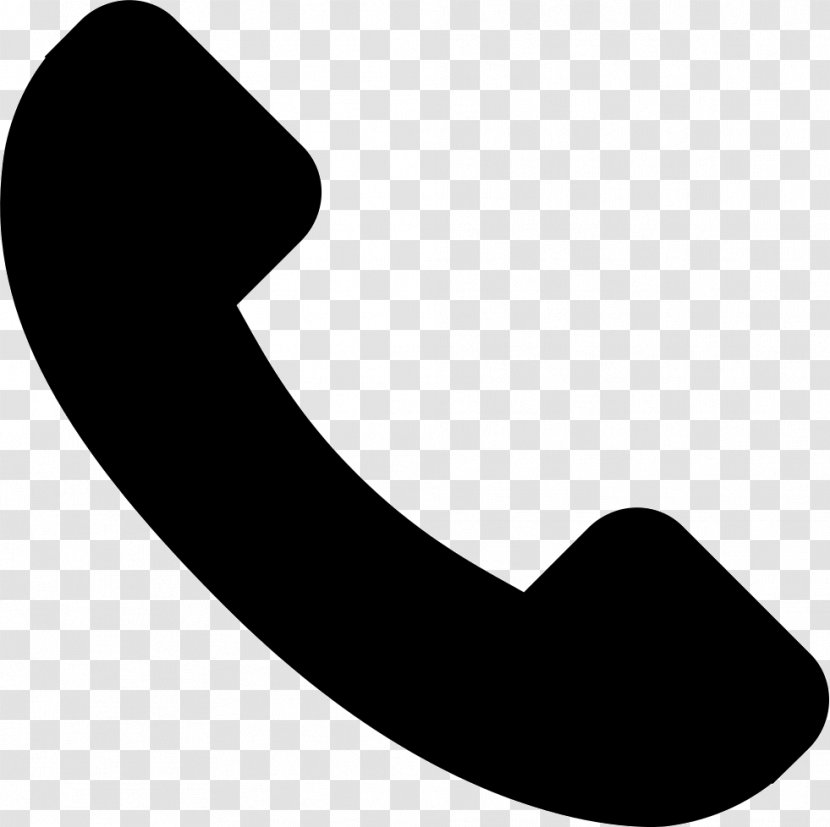 Telephone Call Symbol IPhone - Black And White Transparent PNG