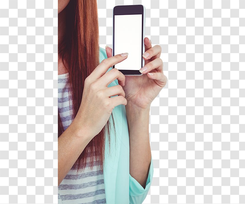 Mobile Phone Finger Touch Smartphone - Beauty Transparent PNG