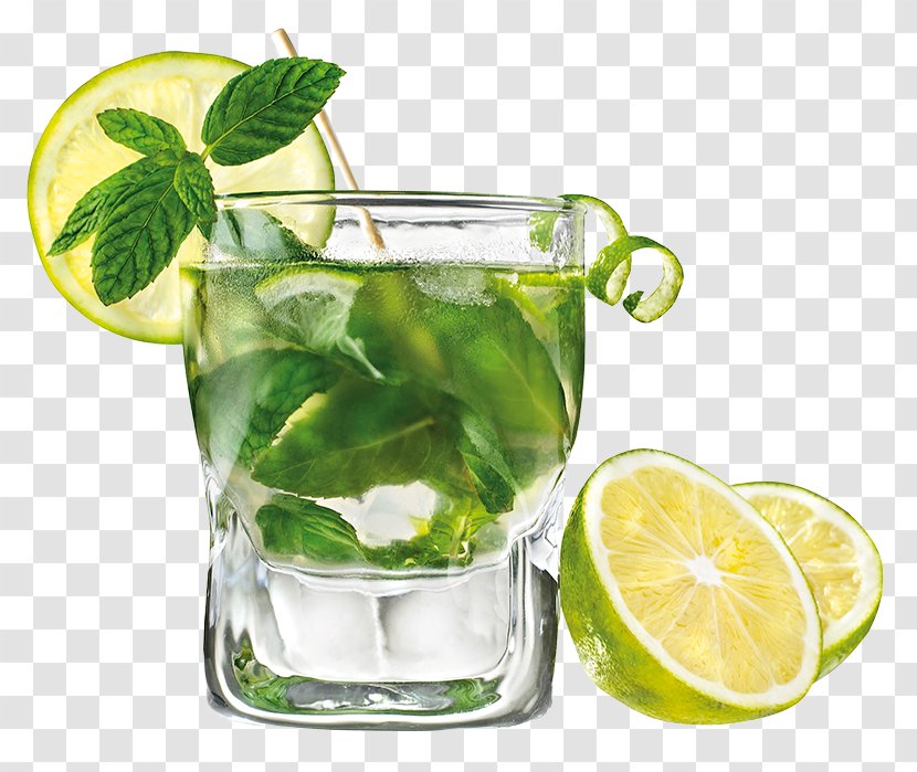 Mojito Rum Cocktail Carbonated Water Lemonade - Spritzer - Photos Transparent PNG