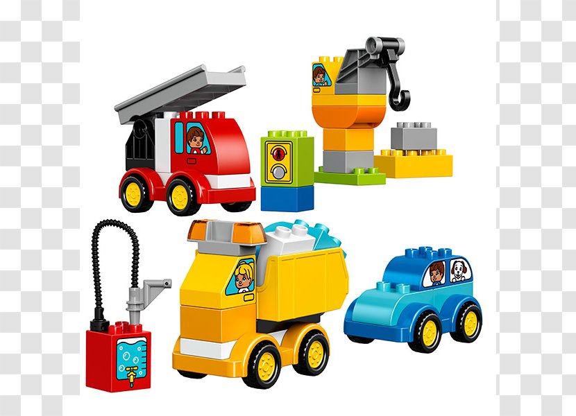 LEGO 10816 DUPLO My First Cars And Trucks Lego Duplo Toy - 60107 City Fire Ladder Truck - Car Transparent PNG