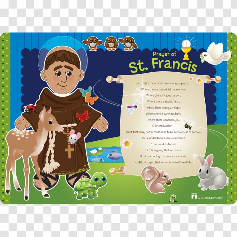 Prayer Of Saint Francis Child Stigmata - Noah's Animals Transparent PNG