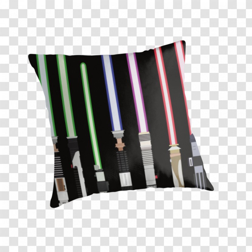Throw Pillows Cushion Lightsaber Star Wars - Miniskirt Transparent PNG