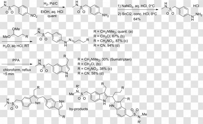 Sumatriptan Pharmaceutical Drug Chemical Synthesis Migraine - Eletriptan Transparent PNG