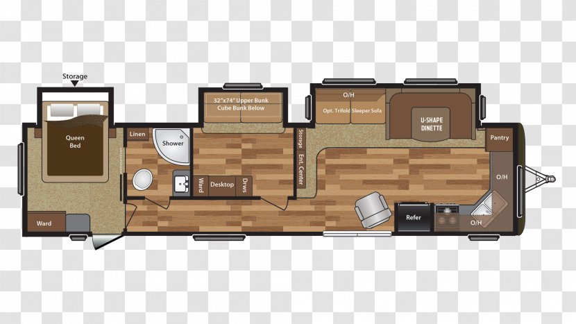 Campervans Caravan Vehicle Floor Plan Keystone RV Co - 2017 - 2019 Transparent PNG