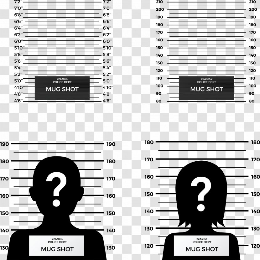Crime Prisoner Mug Shot - Communication - Criminal Face Photo Background Transparent PNG