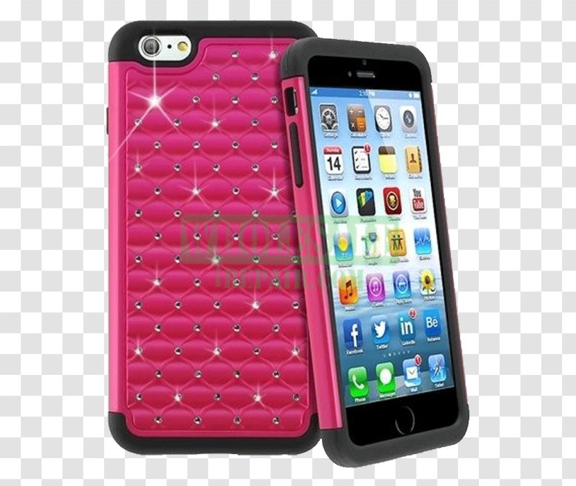 Feature Phone IPhone 6 Plus Smartphone Apple - Iphone - Pink Transparent PNG