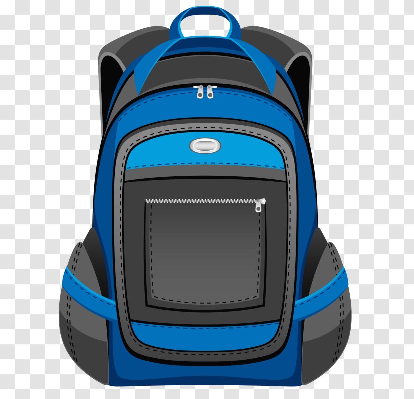 Backpack Clip Art - Blue Transparent PNG