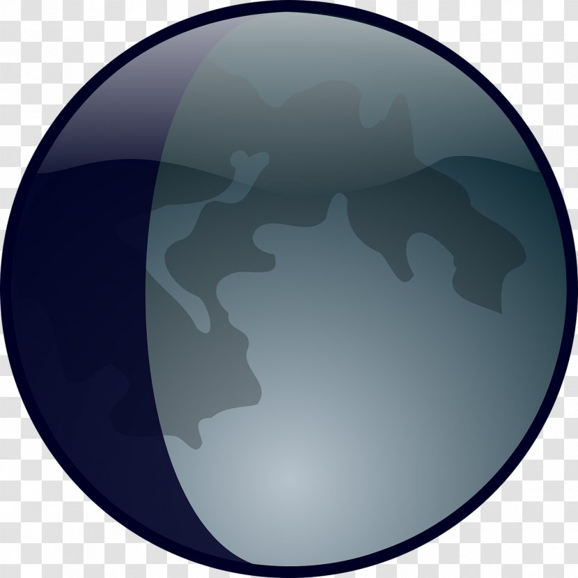 Earth Lunar Phase Moon - Sphere Transparent PNG