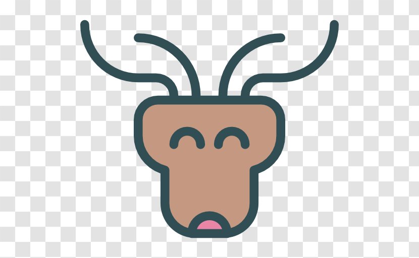 Long Deer - Reindeer - Nose Transparent PNG