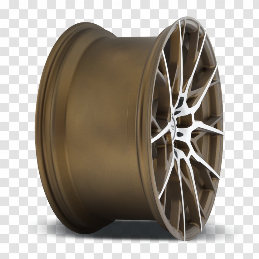 Alloy Wheel Bronze Forging Car - Hardware - Colored Powders Transparent PNG