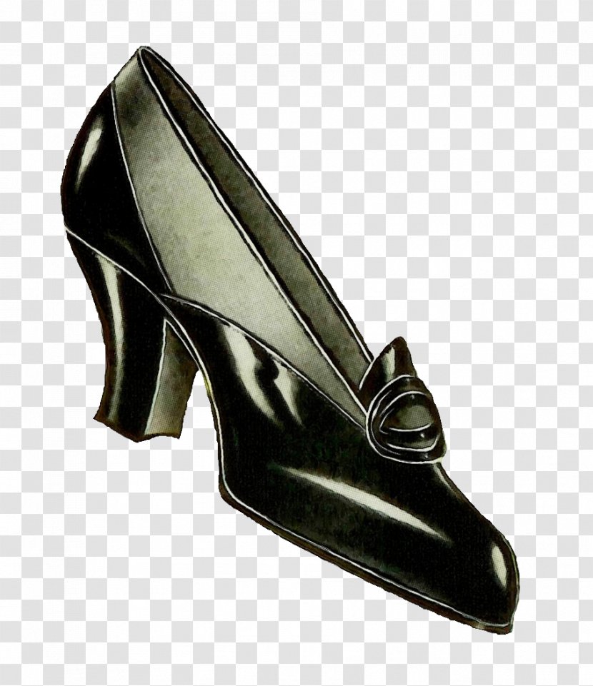 Footwear High Heels Court Shoe Dress - Wet Ink - Dancing Leather Transparent PNG