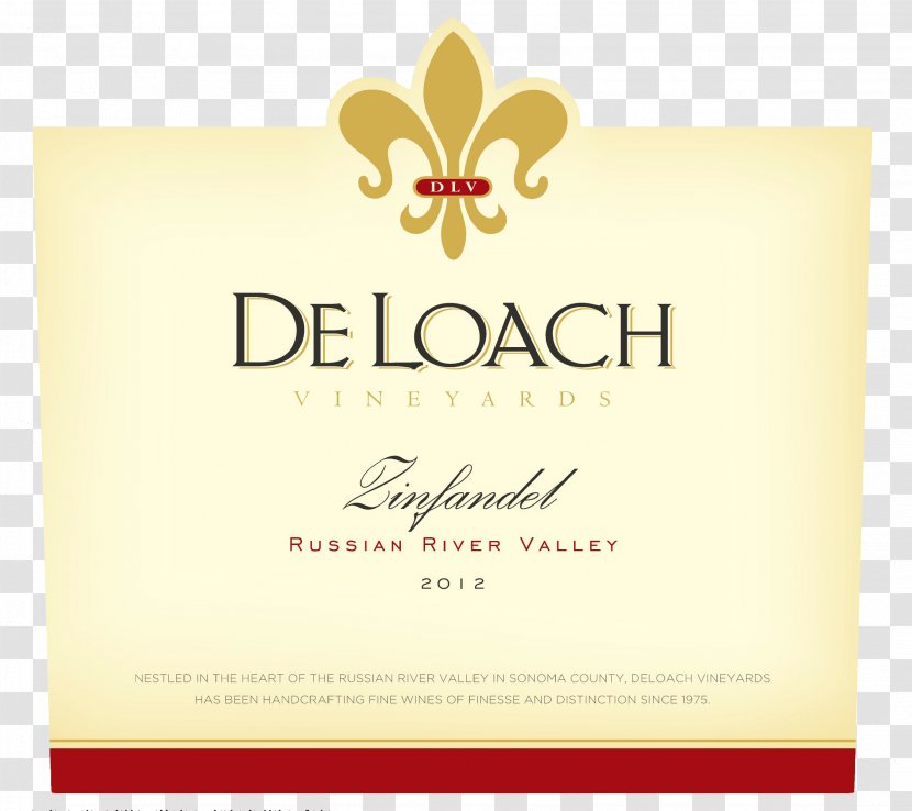 Russian River Valley AVA DeLoach Vineyards Wine Chardonnay Transparent PNG