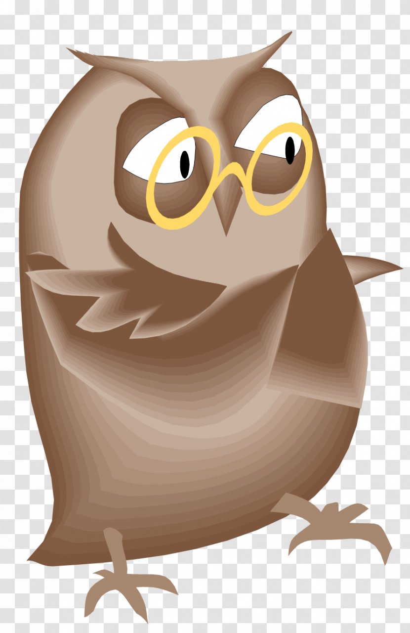 Little Owl Bird Clip Art - Geometry - On A Tree Branch Transparent PNG