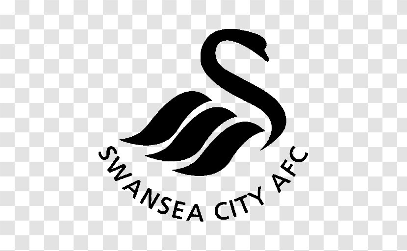 Swansea City A.F.C. Logo Football Emblem - Black And White Transparent PNG