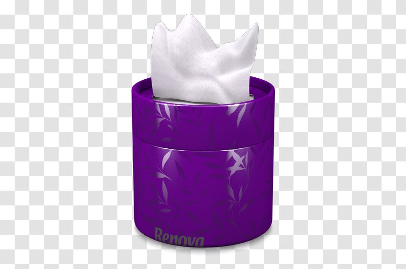 Toilet Paper Facial Tissues Color Renova - Purple Box Transparent PNG