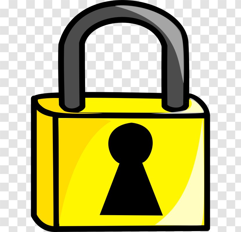 Padlock Clip Art - Yellow - Pictures Transparent PNG