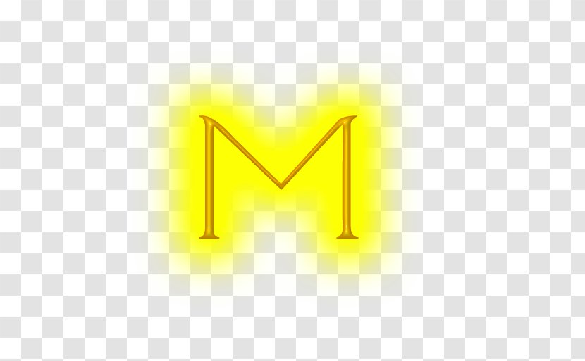 Angle Desktop Wallpaper Yellow - Heart - Red Neon Alphabet Transparent PNG