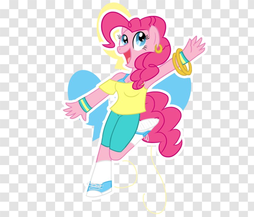 Pinkie Pie Cupcake Pony Drawing - Silhouette - Balloons Transparent PNG