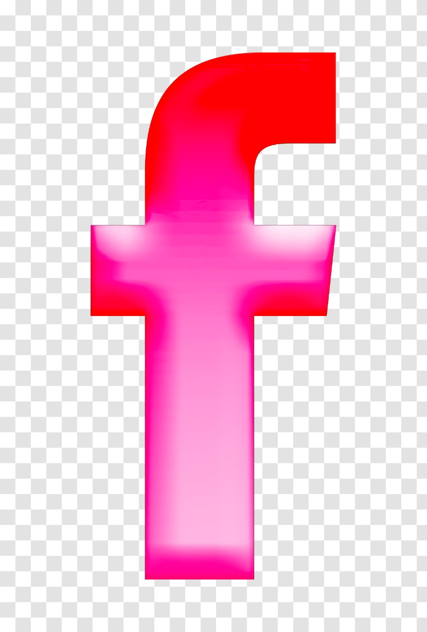 Facebook Icon Media Social - Pink - Magenta Material Property Transparent PNG