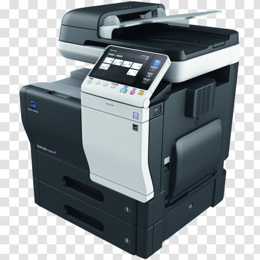 Multi-function Printer Photocopier Konica Minolta Standard Paper Size - Image Scanner - Xerox Transparent PNG