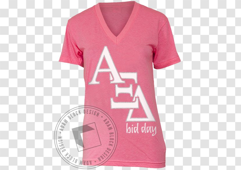 T-shirt Clothing Sleeve Neckline - Alpha Xi Delta Transparent PNG