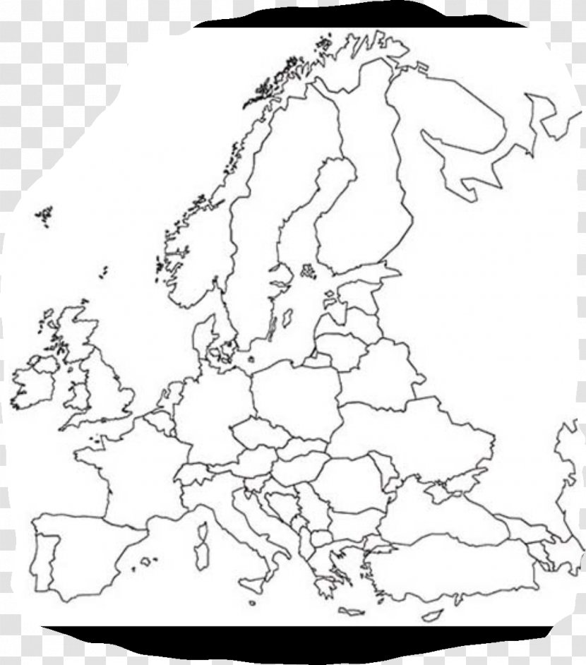 Europe Blank Map World Second War - Plans Transparent PNG