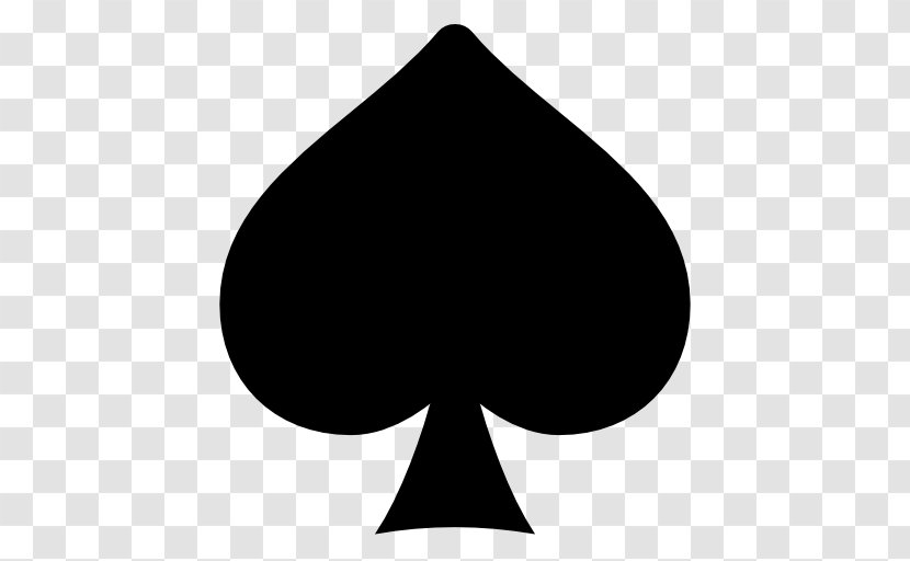 Spades Playing Card Ace Suit - Black Transparent PNG