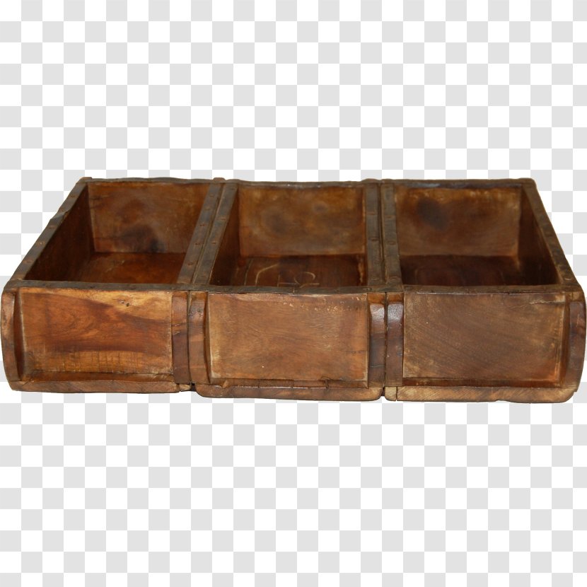 Brown Box Tray Rectangle Wood - Leather - Metal Transparent PNG