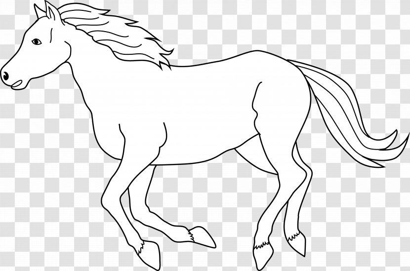 Tennessee Walking Horse Black And White Free Content Clip Art - Running Images Transparent PNG