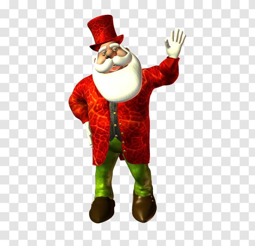 Santa Claus Christmas Ornament Figurine Mascot Transparent PNG