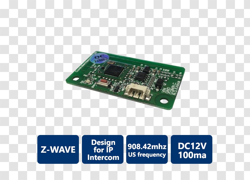 Microcontroller Z-Wave Home Automation Kits Electronics Network Cards & Adapters - Accessory - Intercom Transparent PNG