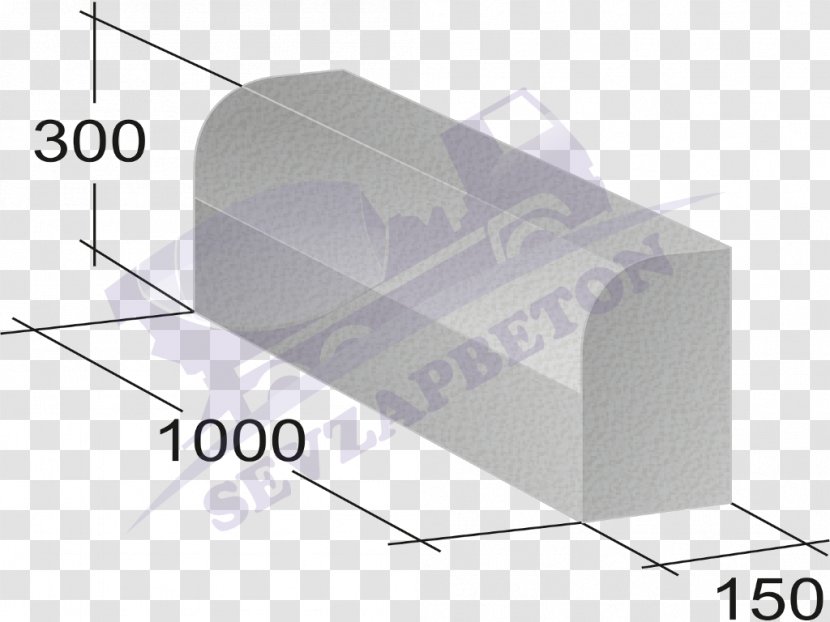 Curb Concrete Paver Chanzo Stone - Price Transparent PNG