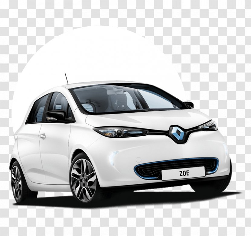 Renault ZOE Electric Vehicle Car Z.E. - Compact Mpv - Emission Transparent PNG