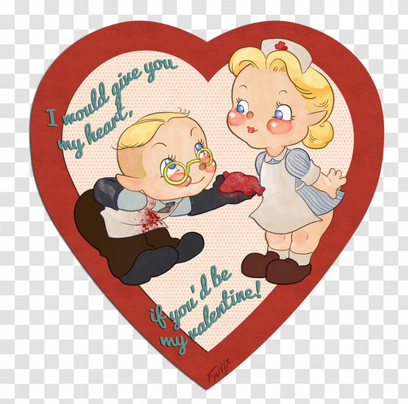 Christmas Ornament Illustration Cartoon Heart Product - Valentines Day Greetings Transparent PNG