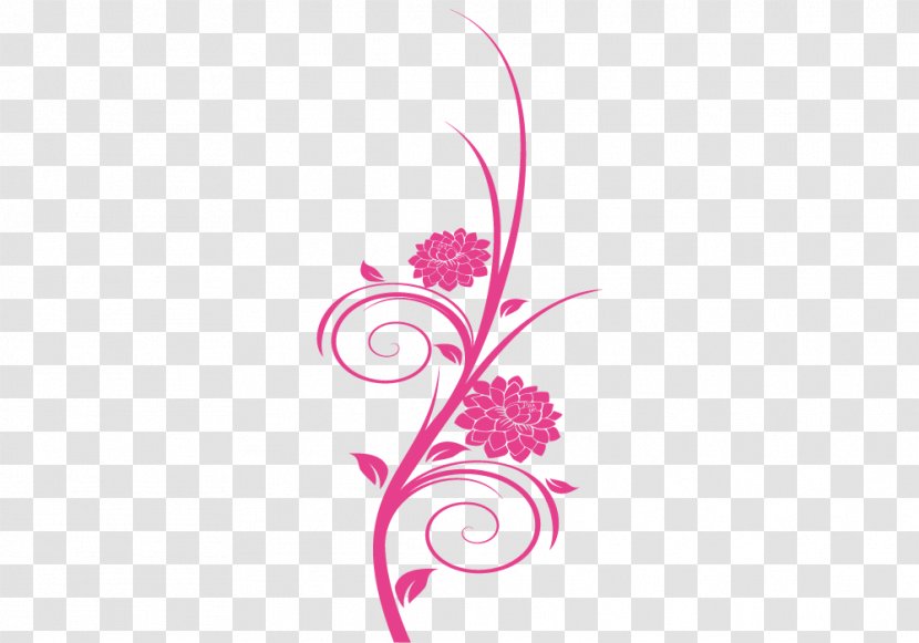 Flower Paper Floral Design Branch Drawing - Pink - Rama Transparent PNG