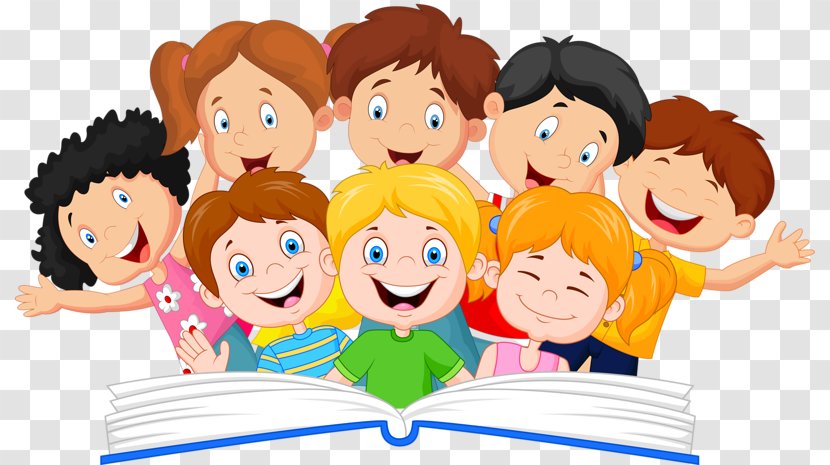Book Reading Royalty-free Illustration - Communication - A Group Of Children Transparent PNG