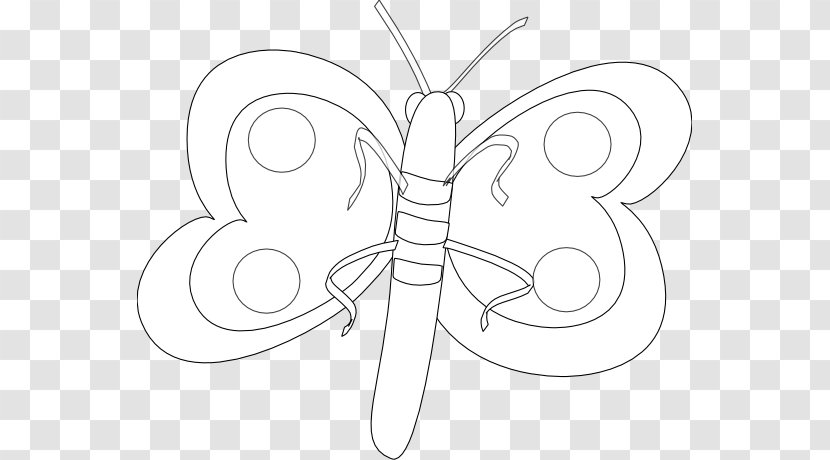 Butterfly Wing Line Art Insect Sketch - Watercolor Transparent PNG