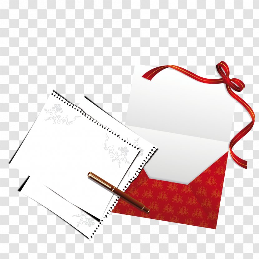 Paper Red Envelope Letter Transparent PNG