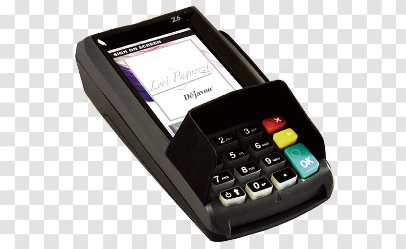 Feature Phone PIN Pad EMV Payment Point Of Sale - Mobile Device - Card Terminal Transparent PNG