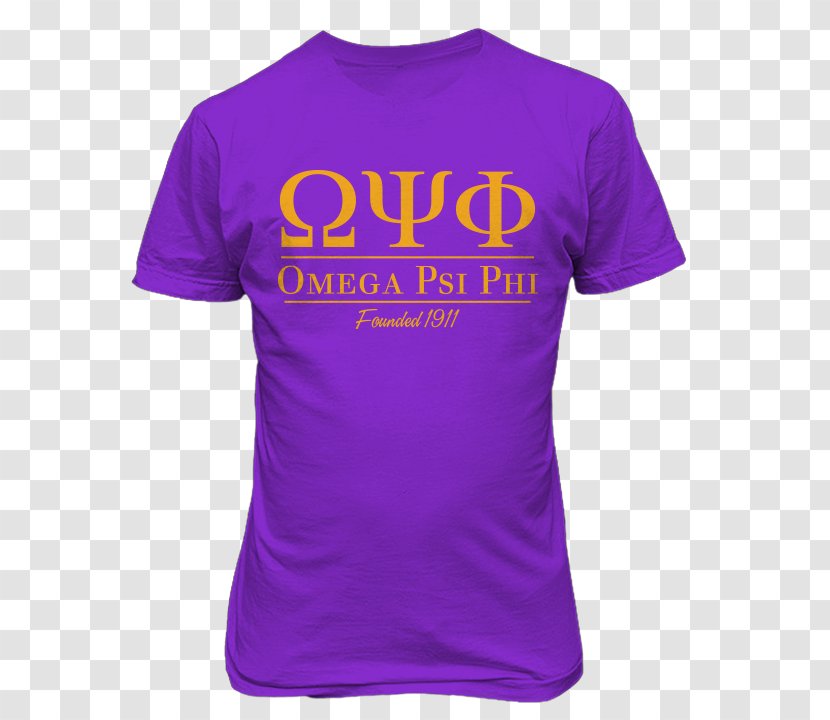 T-shirt Clothing Phi Beta Sigma Omega Psi Sleeve - Violet Transparent PNG